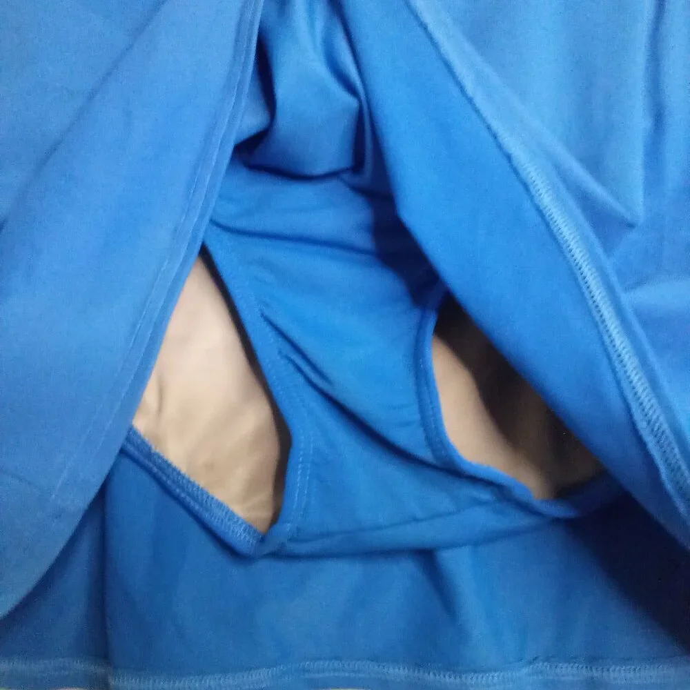 Lands' End Skort Swim Bottom Women 16 Bikini With Skirt Blue - Picture 6 of 12